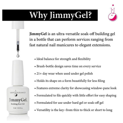 Light Elegance JimmyGel Soak-Off Building Base - Complete Set of All Colors