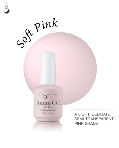 Light Elegance JimmyGel Soak-Off Building Base - Soft Pink
