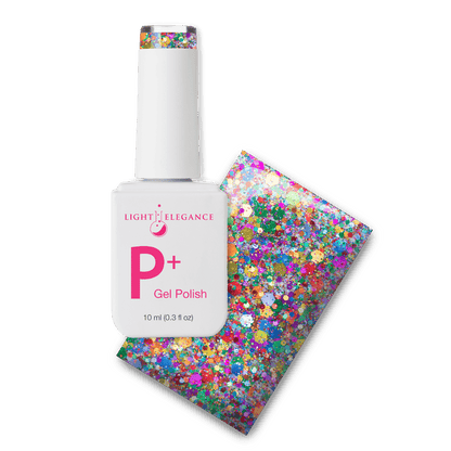 Light Elegance P+ Soak-Off Glitter Gel Polish - Everyone's A Critic