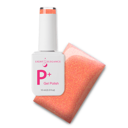 Light Elegance P+ Soak-Off Glitter Gel Polish - Orange Crush