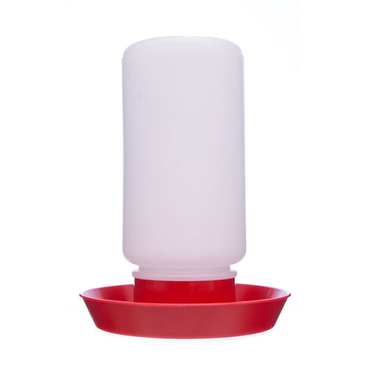Little Giant 1 Quart Chicken Feeder & Waterer – Plastic Screw-On Jar & Base (Sold Separately)