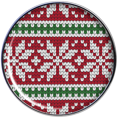 Red Green Christmas Sweater Barbell Tongue Ring