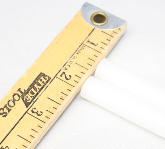Mole Hollow Half Sized Taper Pair (Stark White) - 6 Inch