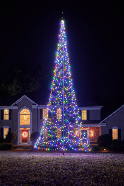 Fairybell 25 Foot Flagpole Tree - 1500 LED Multi Color