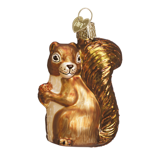 Squirrel Glass Ornaent