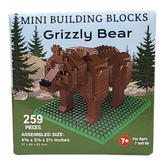 Mini Building Blocks - Grizzly Bear