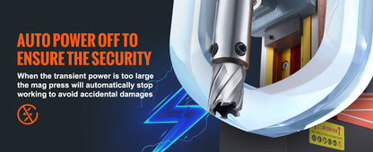 SucceBuy 1300W 1400W 2" Electric Drilling Machine Magnetic Drill Press Boring Diameter Power Drill 810 PRM Drill