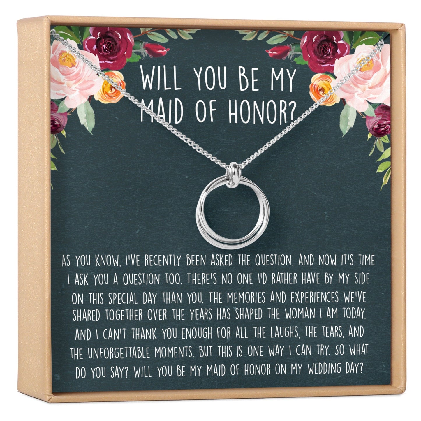 Maid of Honor Necklace, Multiple Styles