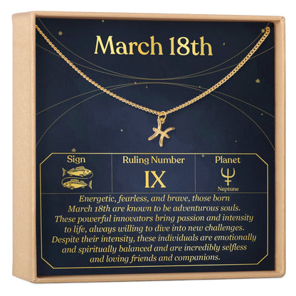March 18th Pisces Necklace