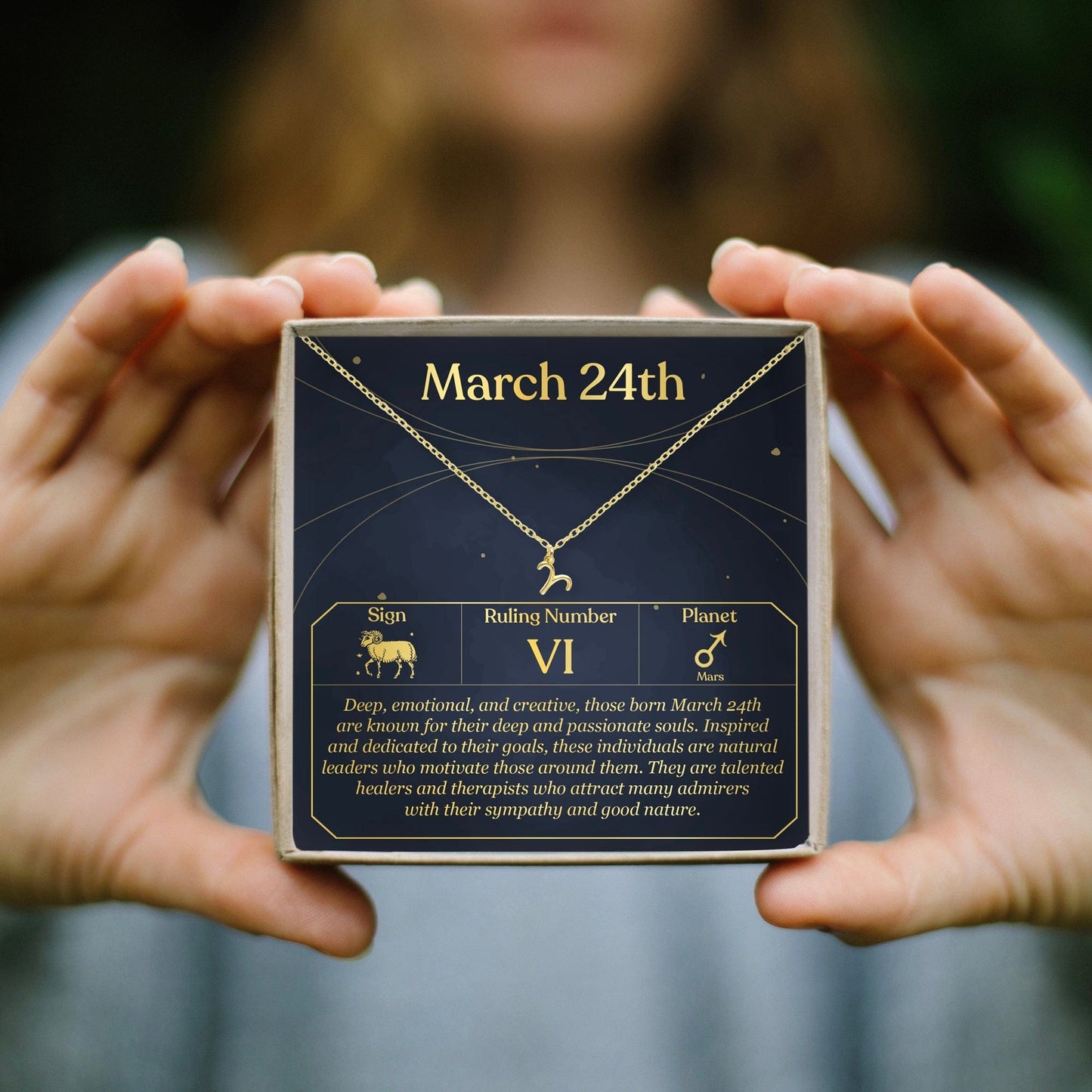 March 24th Aries Necklace