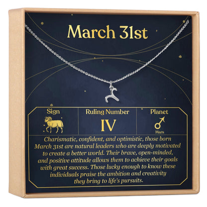 March 31st Aries Necklace