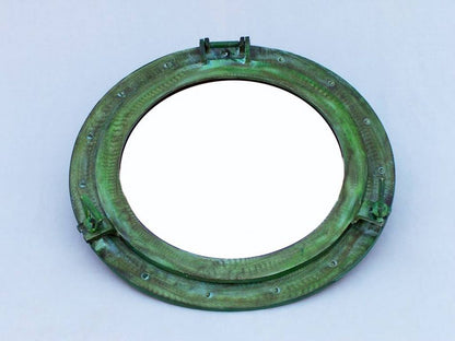 Brass Deluxe Class Titanic Shipwrecked Decorative Ship Porthole Mirror 24""