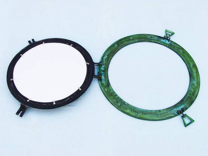 Brass Deluxe Class Titanic Shipwrecked Decorative Ship Porthole Mirror 24""