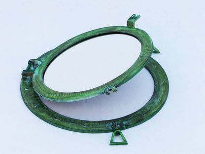 Brass Deluxe Class Titanic Shipwrecked Decorative Ship Porthole Mirror 24""
