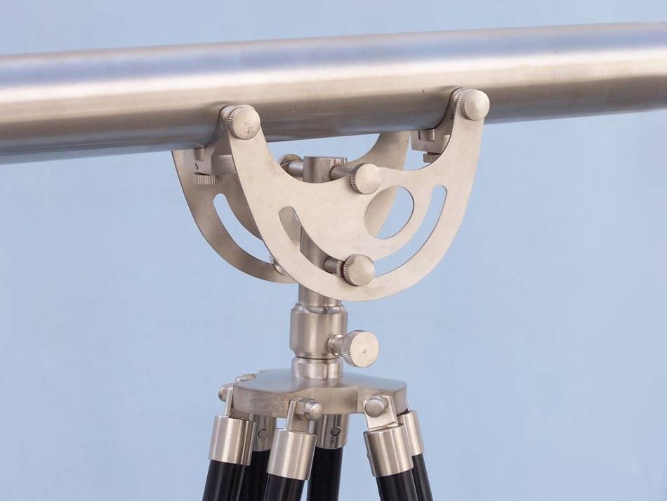 Floor Standing Brushed Nickel Anchormaster Telescope 65""