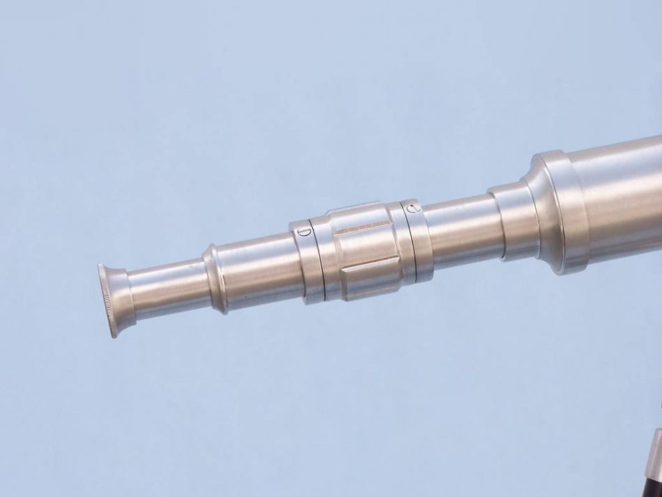 Floor Standing Brushed Nickel Harbor Master Telescope 50""