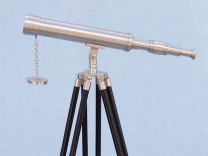 Floor Standing Brushed Nickel Harbor Master Telescope 50""
