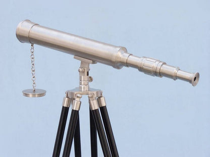 Floor Standing Brushed Nickel Harbor Master Telescope 50""