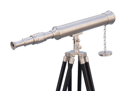 Floor Standing Brushed Nickel Harbor Master Telescope 50""