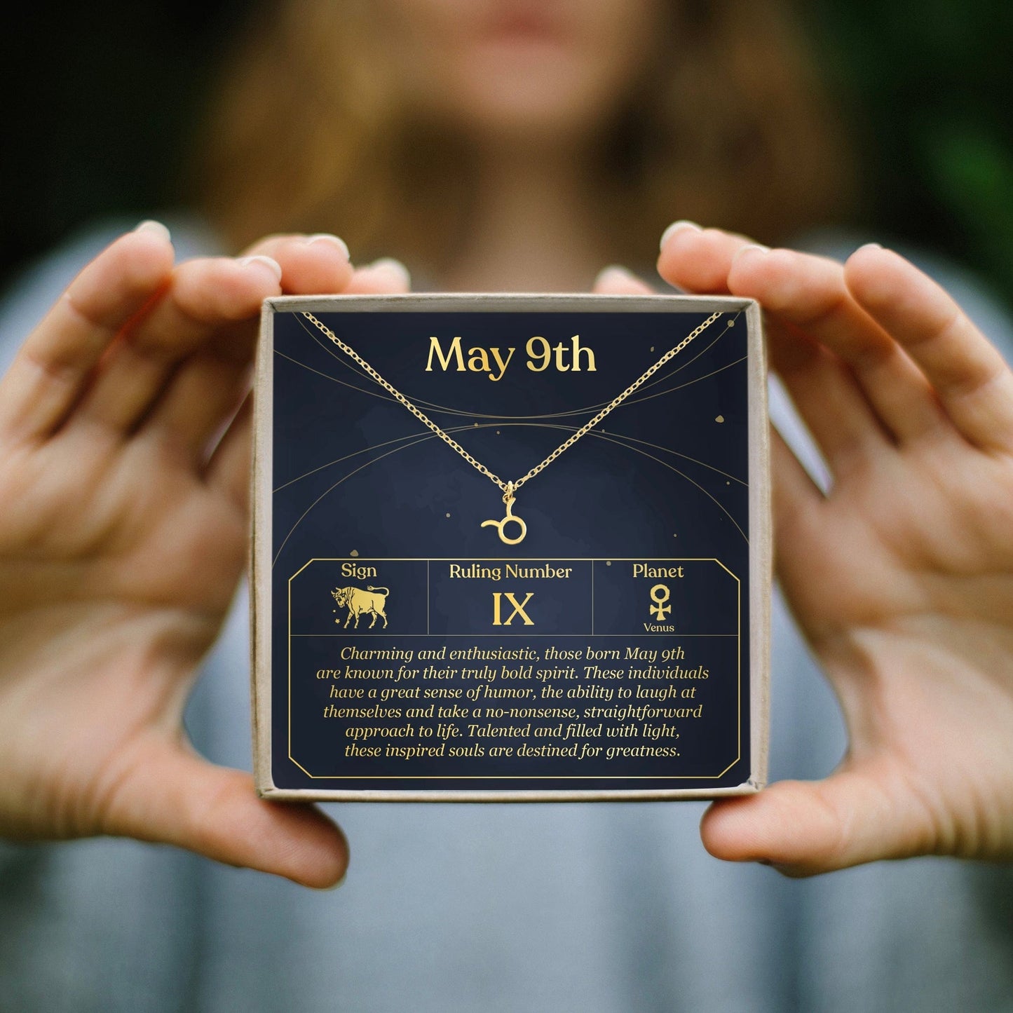 May 9th Taurus Necklace