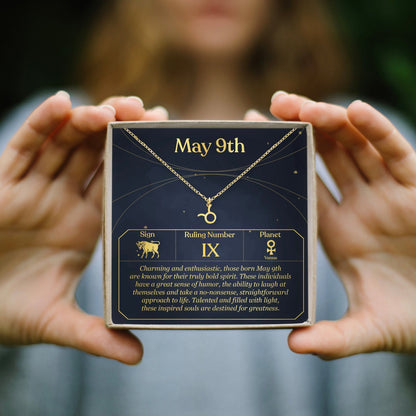 May 9th Taurus Necklace