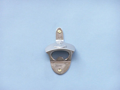 Chrome Wall Mounted Anchor Bottle Opener 3""