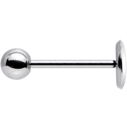 Black White Owl Barbell Tongue Ring