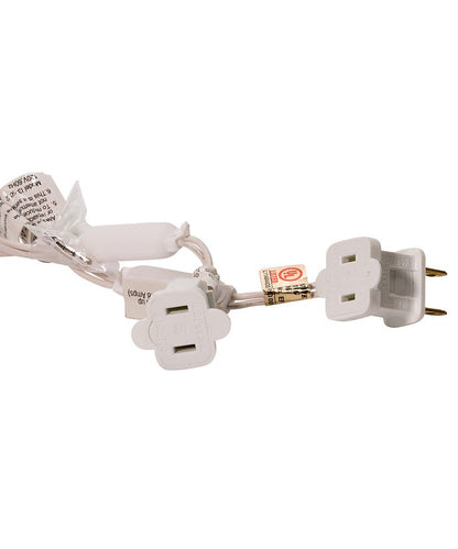 50-Light 5mm Cool White Frosted LED White Wire Light Set