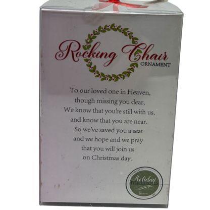 Wooden Rocking Chair Ornament