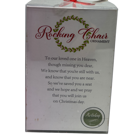 Wooden Rocking Chair Ornament