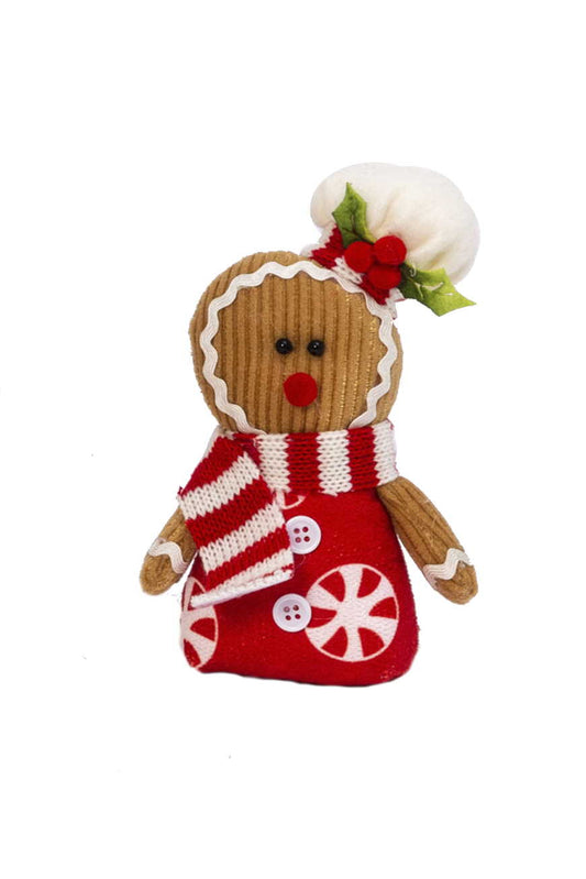 Plush Gingerbread Ornament - 5 Inch - Boy