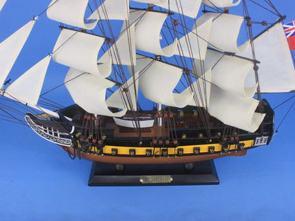 Wooden HMS Surprise Master and Commander Model Ship 24""