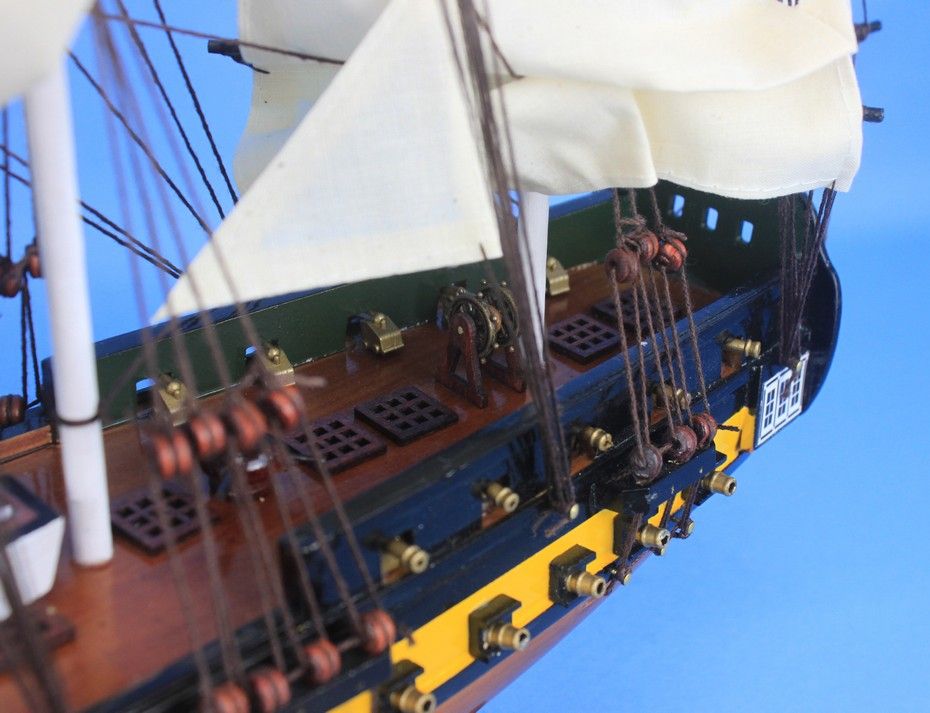 Wooden HMS Surprise Master and Commander Model Ship 24""