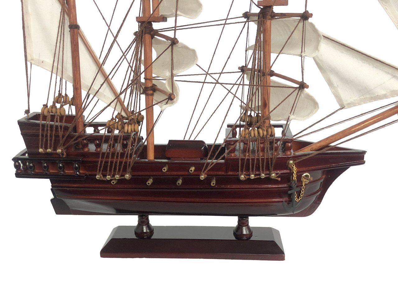 Wooden John Halsey's Charles White Sails Pirate Ship Model 20""