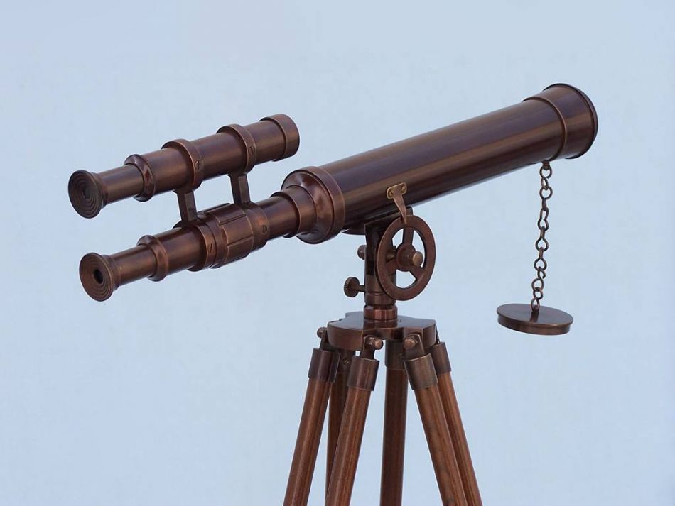 Floor Standing Bronzed Griffith Astro Telescope 50""