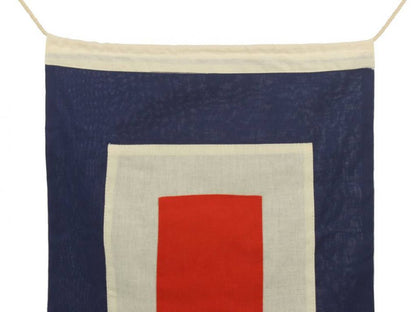 Letter W Cloth Nautical Alphabet Flag Decoration 20""