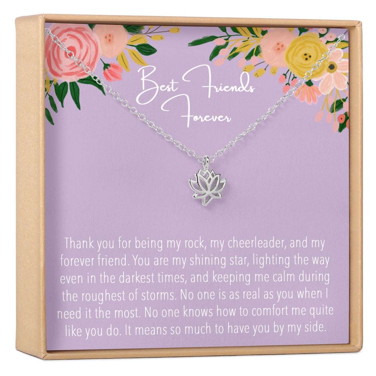 Mother and Son Lotus Necklace