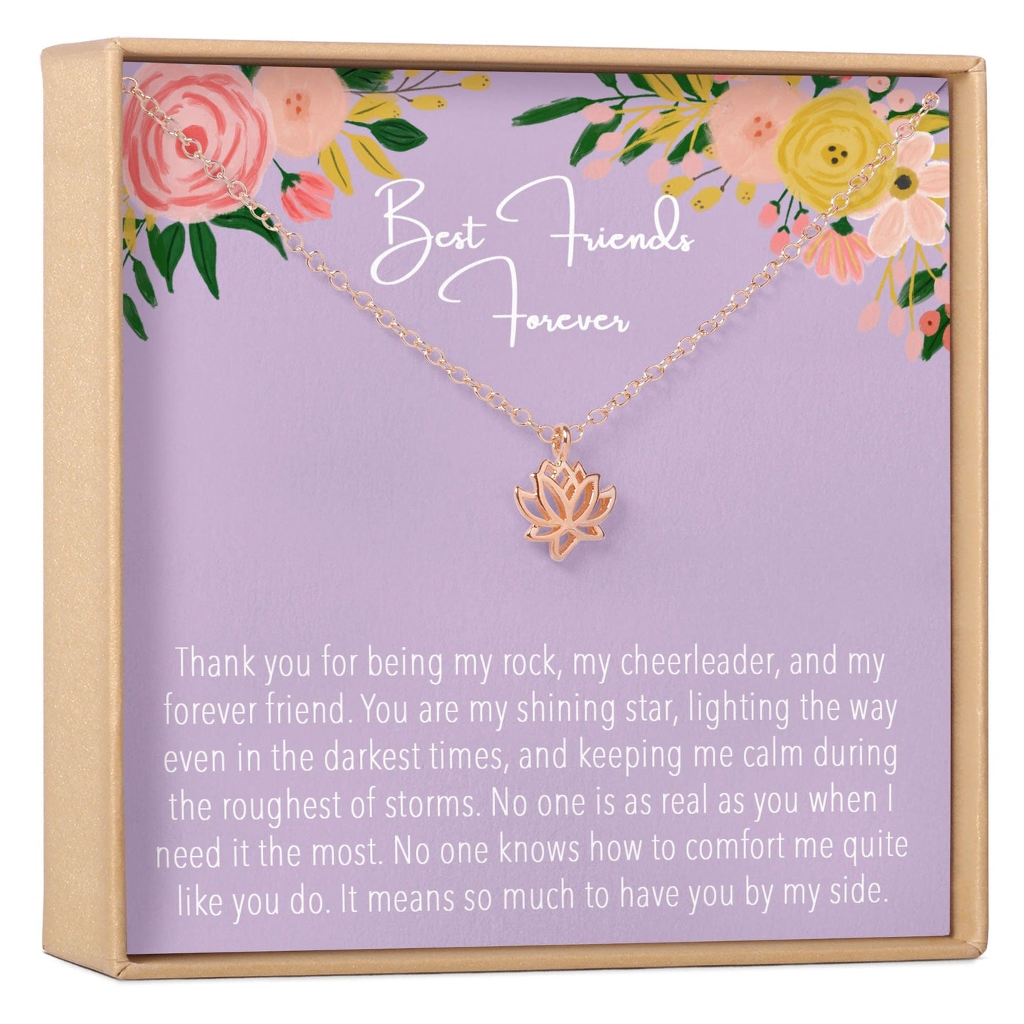 Mother and Son Lotus Necklace