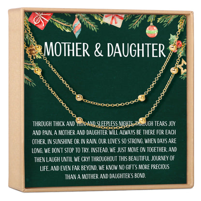 Mother & Daughter Christmas Dot  Bracelet Set