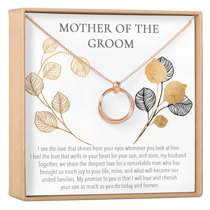 Mother of the Groom Linked Circles Necklace