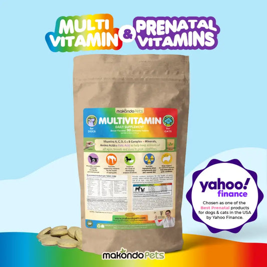 Multivitamin for Dogs & Cats. Prenatal Vitamins. 90 Tabs