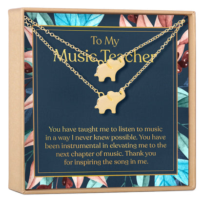 Music Teacher Necklace, Multiple Styles Jewelry