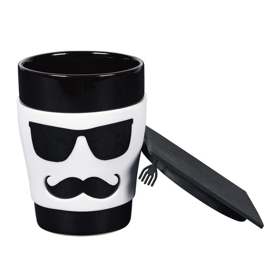 Graduate Mug with Silicone Top - His