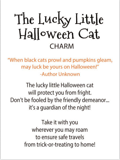 The Lucky Little Halloween Cat Charm