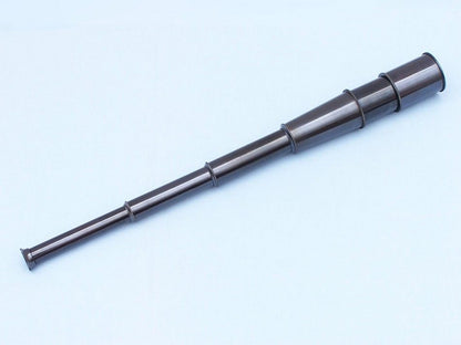 Deluxe Class Oil Rubbed Bronze Antique Admiral's Spyglass Telescope 27"" with Rosewood Box