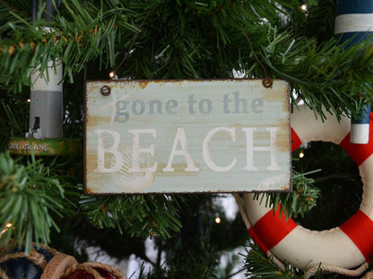 Gone to the Beach Christmas Tree Ornament