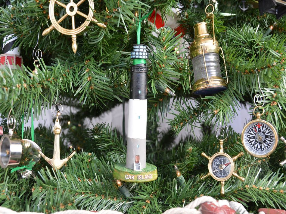 Oak Island Lighthouse Christmas Tree Ornament