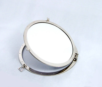 Deluxe Class Chrome Decorative Ship Porthole Mirror 30""
