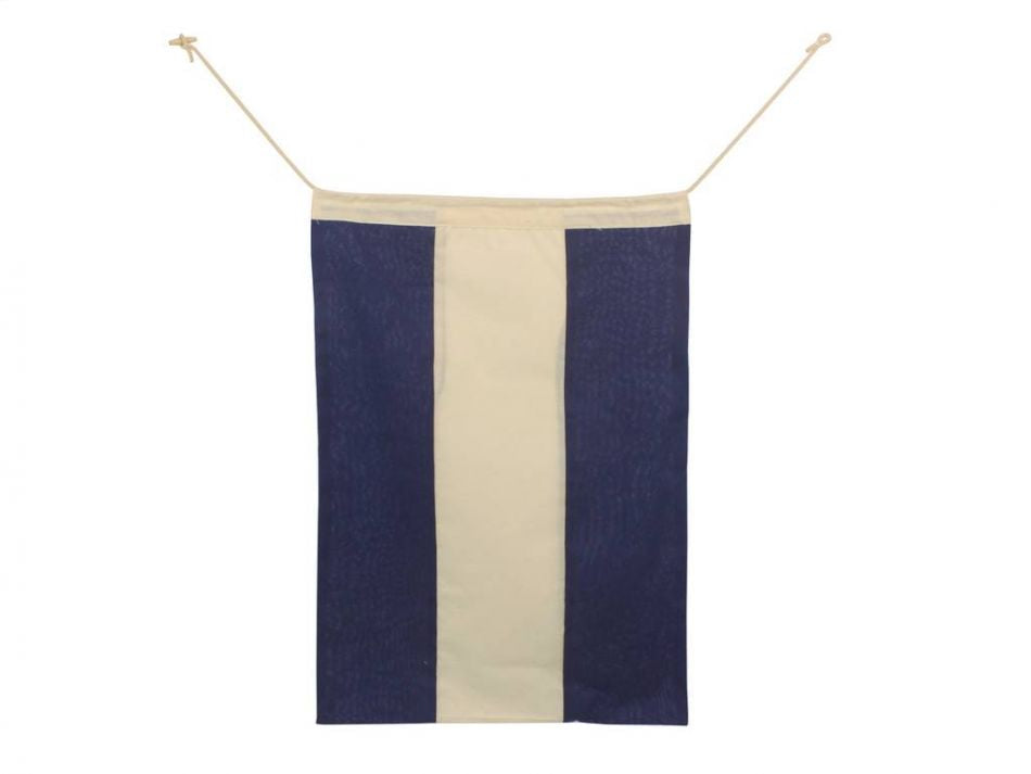 Letter J Cloth Nautical Alphabet Flag Decoration 20""