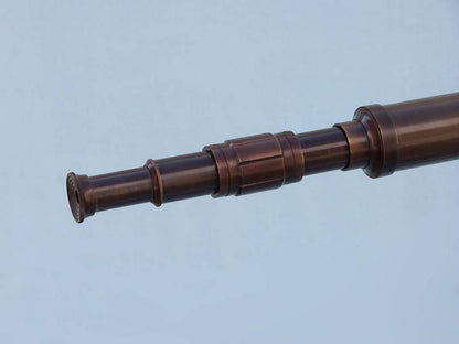 Floor Standing Bronzed Galileo Telescope 65""